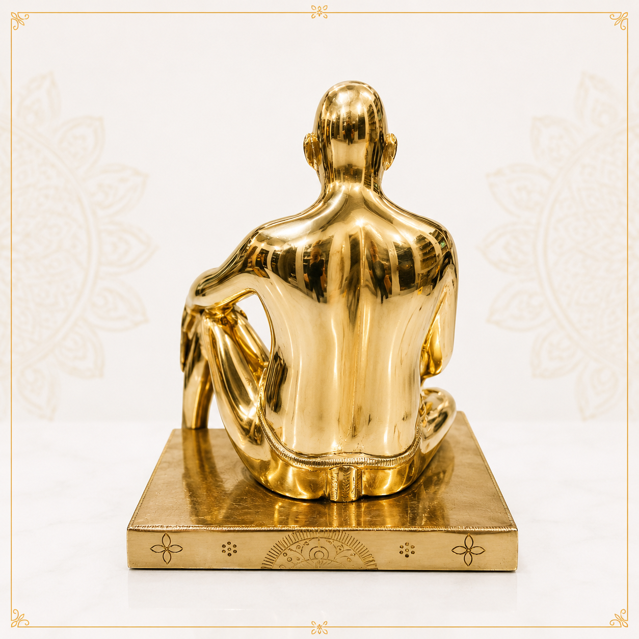 bhagwan Nityanand Pure Brass Idol 9″