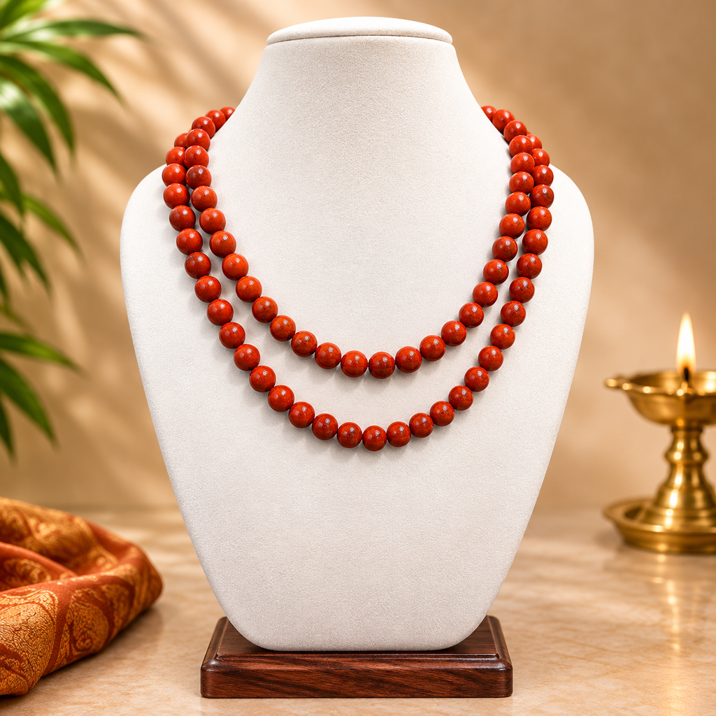 Red Jashper Mala 8MM