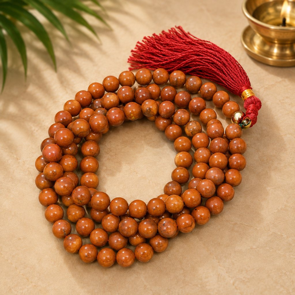 Red Jashper Mala 8MM