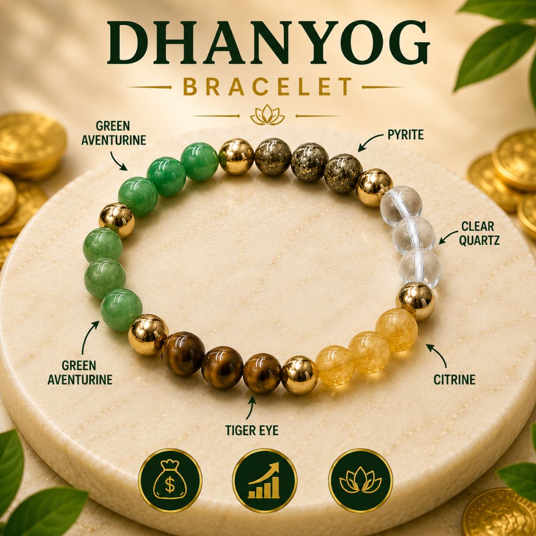 Dhan Yog Bracelet – 8MM (Improves Luck & Money Flow)