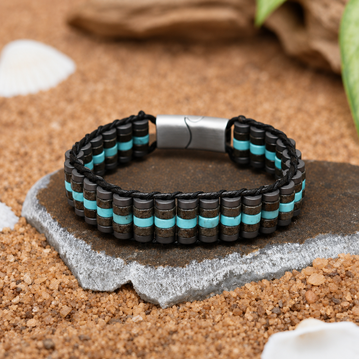 The Abundant Possibility Pyrite Turquoise Bracelet