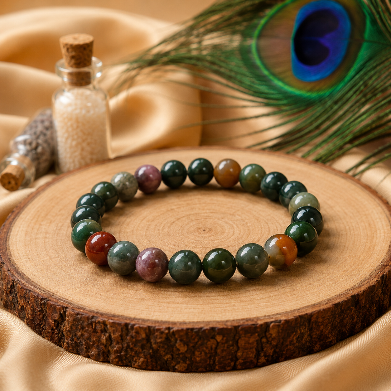 Bloodstone Crystal Bracelet – 8 MM (Creativity & Motivation)