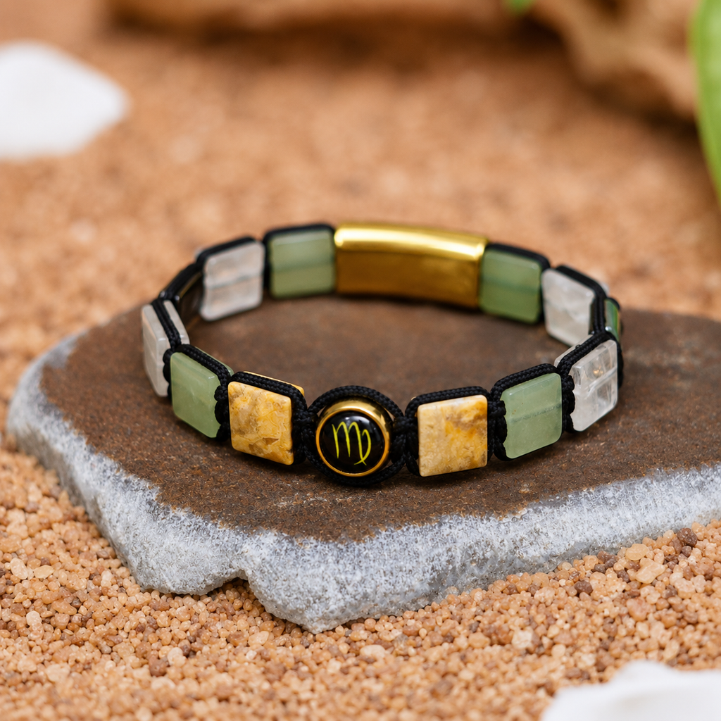 Virgo Zodiac Bracelet – Precision, Clarity & Grounded Wisdom Ruled By Mercury