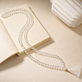 Clear Quartz Crystal Jaap Mala 108 Beads (8MM) (Clarity & Focus)