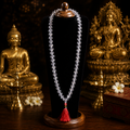 Diamond-Cut Flat Shape Sphatik Mala
