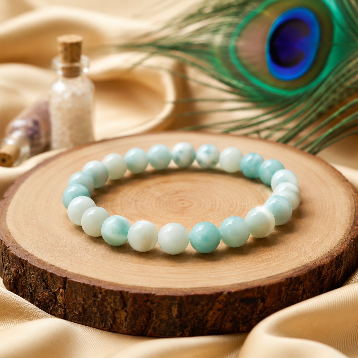 Amazonite Crystal Bracelet – 8 MM (Communication & self-expression)
