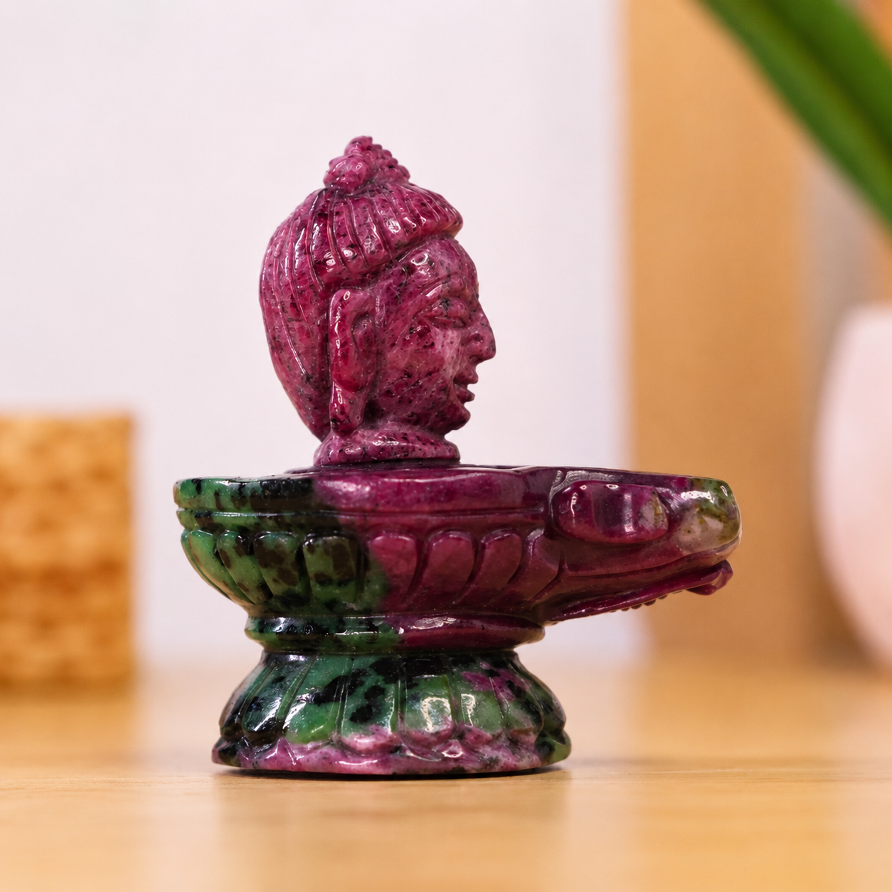 Shiva Head Idol 3 (Ruby) (Spiritual Growth and Protection)