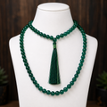Green Jade Jaap Mala 108 Bead’s (8MM) (Attracts Prosperity & Good Luck)