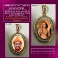 Bhagwan Nityanand Pendant Pure Gold ( Back Side Baba Muktananda)